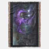 Paarse Flyer Express Deken (Voorkant Verticaal)