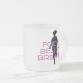 Paarse Focus Believe Breathe Matglas Koffiemok (Voorkant rechts)