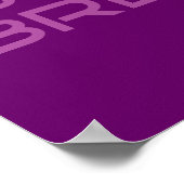 Paarse Focus Believe Breathe Poster (Hoek)