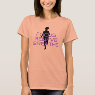Paarse Focus Believe Breathe T-shirt