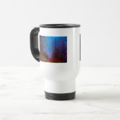 Paarse fog in het herfst geslepen bos reisbeker (Voorkant links)