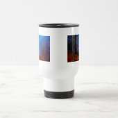 Paarse fog in het herfst geslepen bos reisbeker (Center)