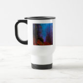 Paarse fog in het herfst geslepen bos reisbeker (Links)