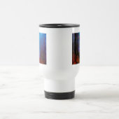 Paarse fog in het herfst geslepen bos reisbeker (Center)