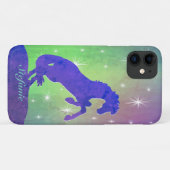Paarse fokpaarden V (sterren) Case-Mate iPhone Case (Achterkant (horizontaal))
