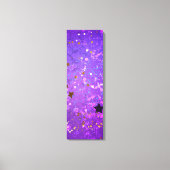 Paarse folie achtergrond met sterren canvas afdruk (Voorkant)