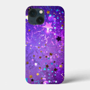Paarse folie achtergrond met sterren Case-Mate iPhone case