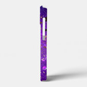 Paarse folie achtergrond met sterren Case-Mate iPhone case (Achterkant / Links)