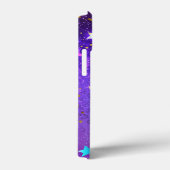 Paarse folie achtergrond met sterren Case-Mate iPhone case (Achterkant / Rechts)