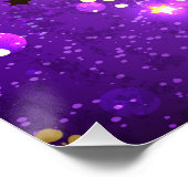Paarse folie achtergrond met sterren perfect poster (Hoek)