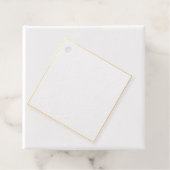 Paarse Folie Gift Label (Met doos)