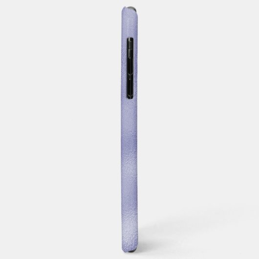 Paarse Folie monogram modern script Case-Mate iPhone Case (Achterkant/links)