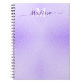 Paarse Folie typografie Notitieboek (Voorkant)