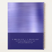 Paarse Folie Vastgoed Makelaar Professioneel Huis Planner (Achterkant)