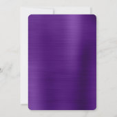 Paarse Folie zwart en wit 40ste verjaardag Kaart (Achterkant)