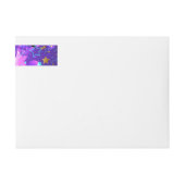 Paarse folieachtergrond met sterren (Voorkant)