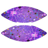 Paarse folieachtergrond met sterren american football (Panelen)