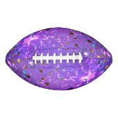 Paarse folieachtergrond met sterren american football (Voorkant)