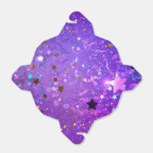 Paarse folieachtergrond met sterren bedankdoosjes (Uitgevouwen)