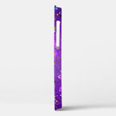 Paarse folieachtergrond met sterren Case-Mate iPhone case (Achterkant / Links)