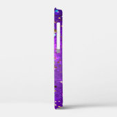 Paarse folieachtergrond met sterren Case-Mate iPhone case (Achterkant / Links)