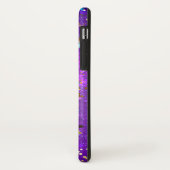 Paarse folieachtergrond met sterren Case-Mate iPhone case (Achterkant/links)