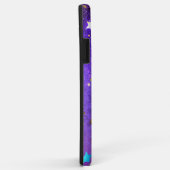 Paarse folieachtergrond met sterren Case-Mate iPhone case (Achterkant/rechts)
