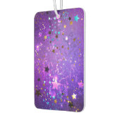 Paarse folieachtergrond met sterren luchtverfrisser (Links)