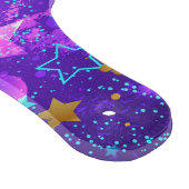 Paarse folieachtergrond met sterren snijplank (Hoek)