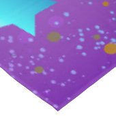 Paarse folieachtergrond met sterren tafelkleed (Gekanteld)