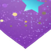 Paarse folieachtergrond met sterren tafelkleed (Gekanteld)