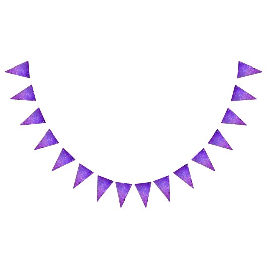 Paarse folieachtergrond met sterren vlaggetjes (Alle)