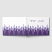 Paarse Forest Range Woodland bruiloft Gastenboek (Volledig)