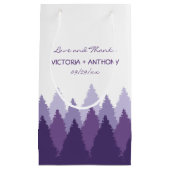 Paarse Forest Range Woodland bruiloft gunst Klein Cadeauzakje (Voorkant)