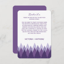 Paarse Forest Range Woodland bruiloft