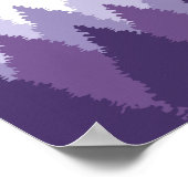 Paarse Forest Range Woodland bruiloft zitgrafiek Poster (Hoek)