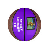 Paarse foto Basketball Ball Basketbal (Verticaal)