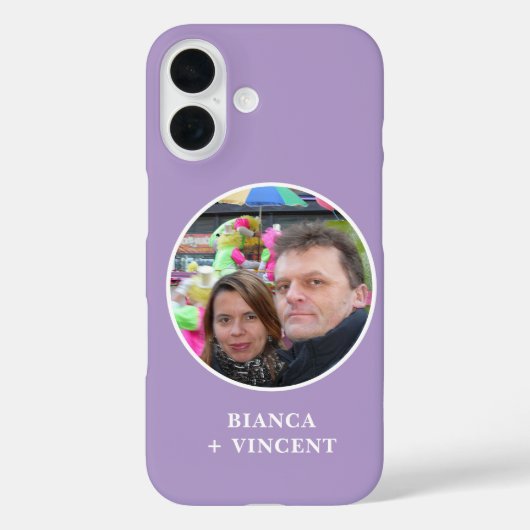 Paarse foto Case-Mate iPhone case (Achterkant)