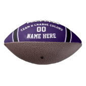 Paarse Foto gepersonaliseerd Football of Uw KLOREN (Gedraaid 270)