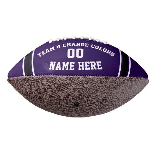 Paarse Foto gepersonaliseerd Football of Uw KLOREN (Gedraaid 270)