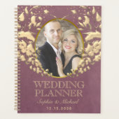 Paarse Foto Huwelijk Planner (Voorkant)