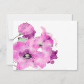 Paarse foto in geheugen Dank u wel Kaart (Achterkant)