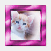 Paarse Foto Lijst Magnet (Voorkant)