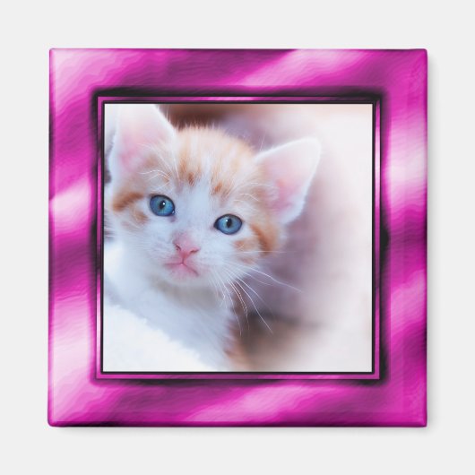 Paarse Foto Lijst Magnet (Voorkant)