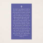 Paarse foto Memorial Prayer Kaart (Achterkant)