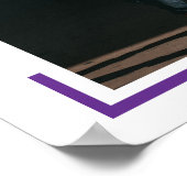 Paarse foto Modern Afstuderen Poster (Hoek)