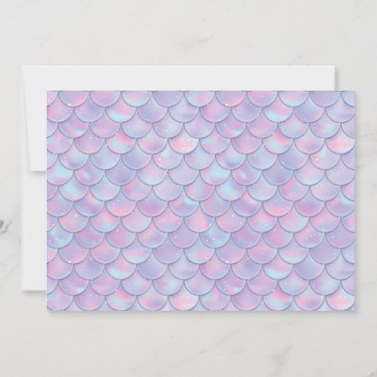 Paarse foto Onze kleine zeemeermin Alle leeftijden Kaart (Achterkant)