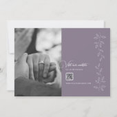  Paarse foto Sla de datum Kaart op (Achterkant)