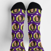 Paarse foto van Vriendin voor Boyvriend Cute Sokken (Top)