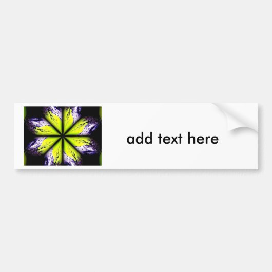 paarse foto vk bumpersticker (Voorkant)